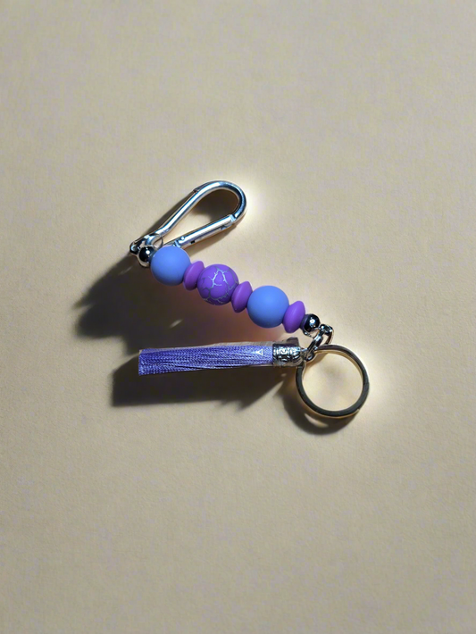 Purple Lightning Keychain