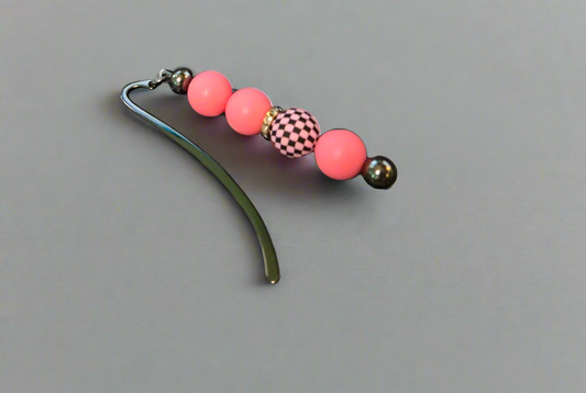 Pink and Black Bookmark