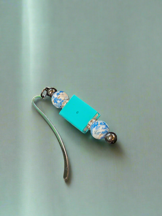 Teal Book Bookmark