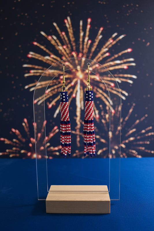 Patriotic Wind Sock Earrings