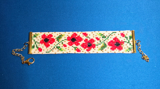 Red Poppy Bracelet