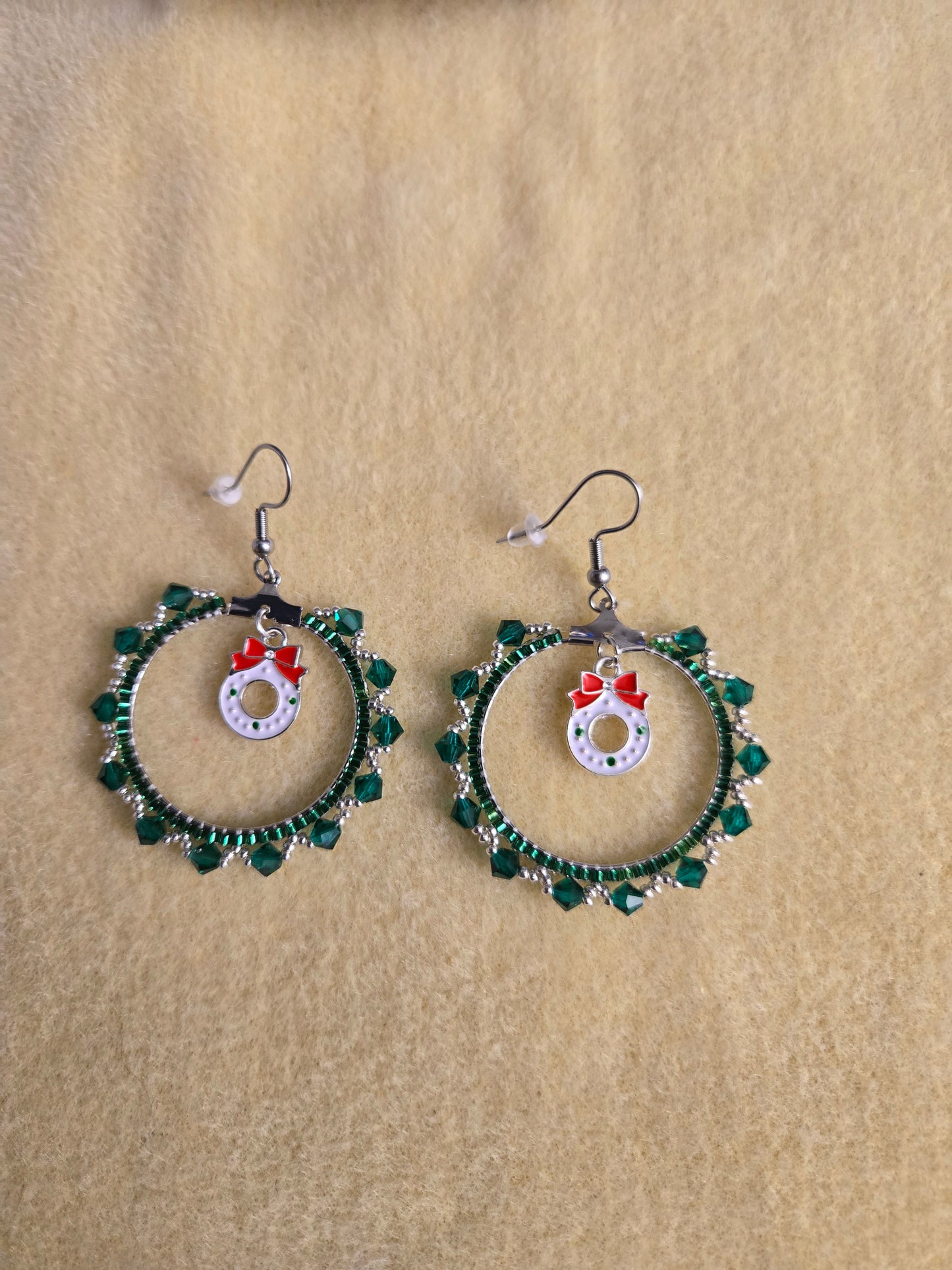 Wreath Hoop Earrings